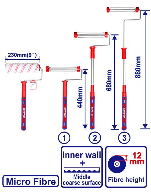 Telescoping cylinder brush