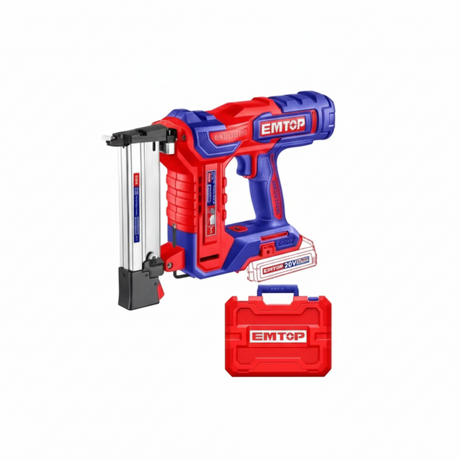 EMTOP Cordless Crown Stapler Nailer (Body Only) Nail Type: K10~K40 ELCSNLI6005